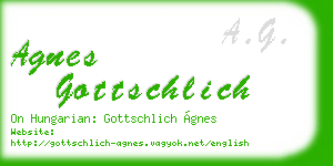 agnes gottschlich business card